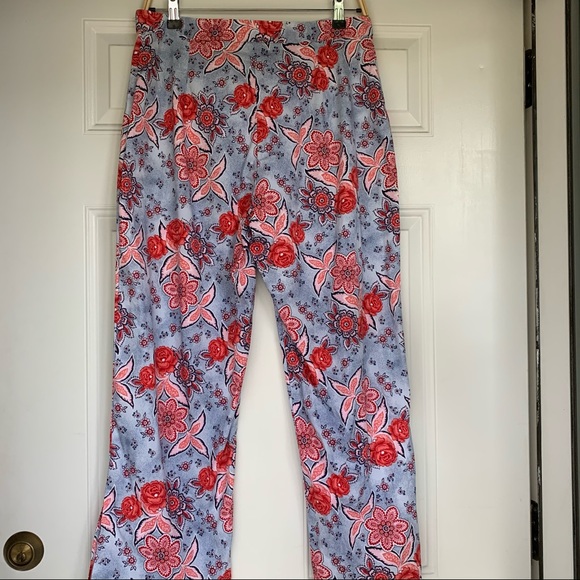 •Alanni By Donny Brook• Floral Cropped Pants - 12 - Picture 7 of 9